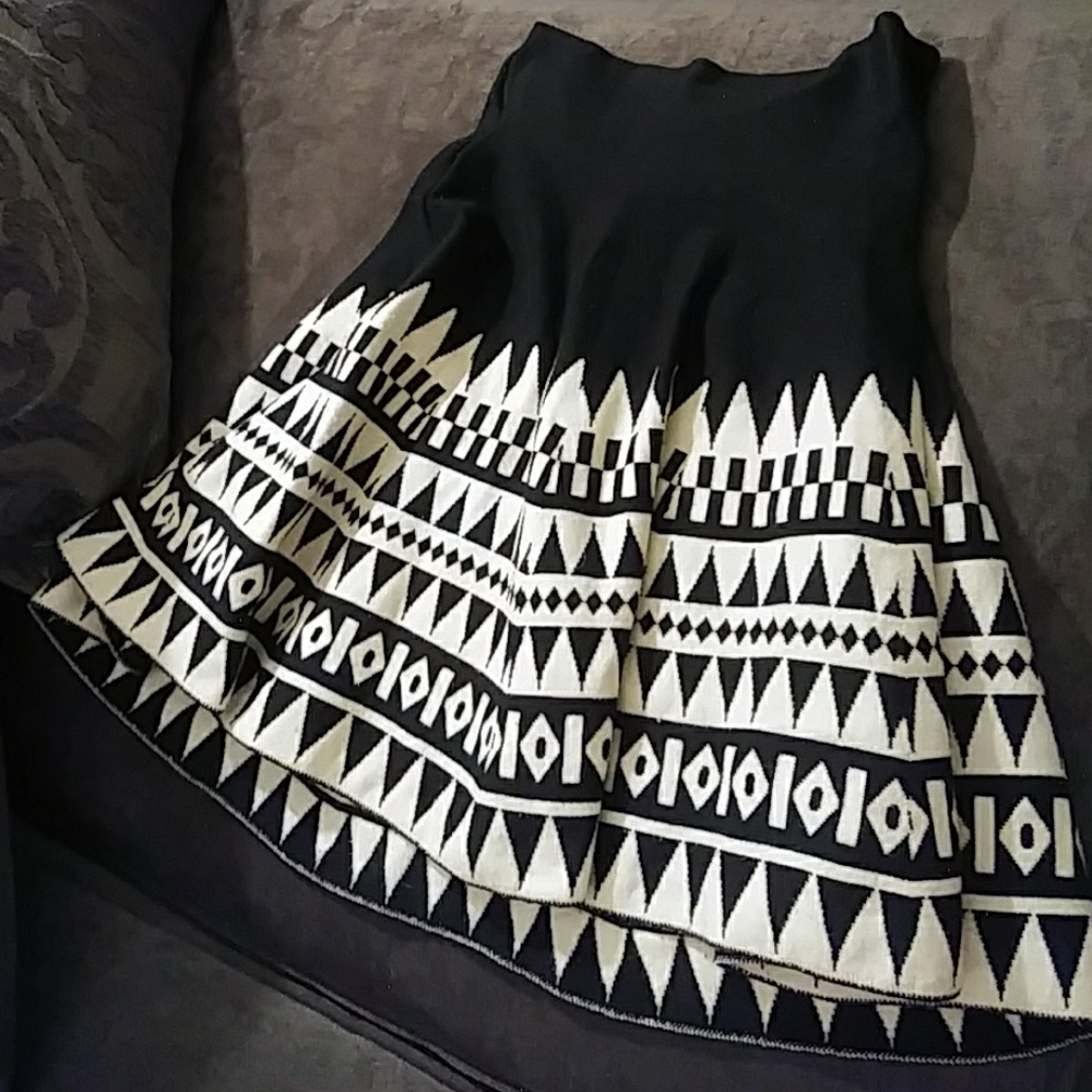 Unique Flair Mini Knit Skirt